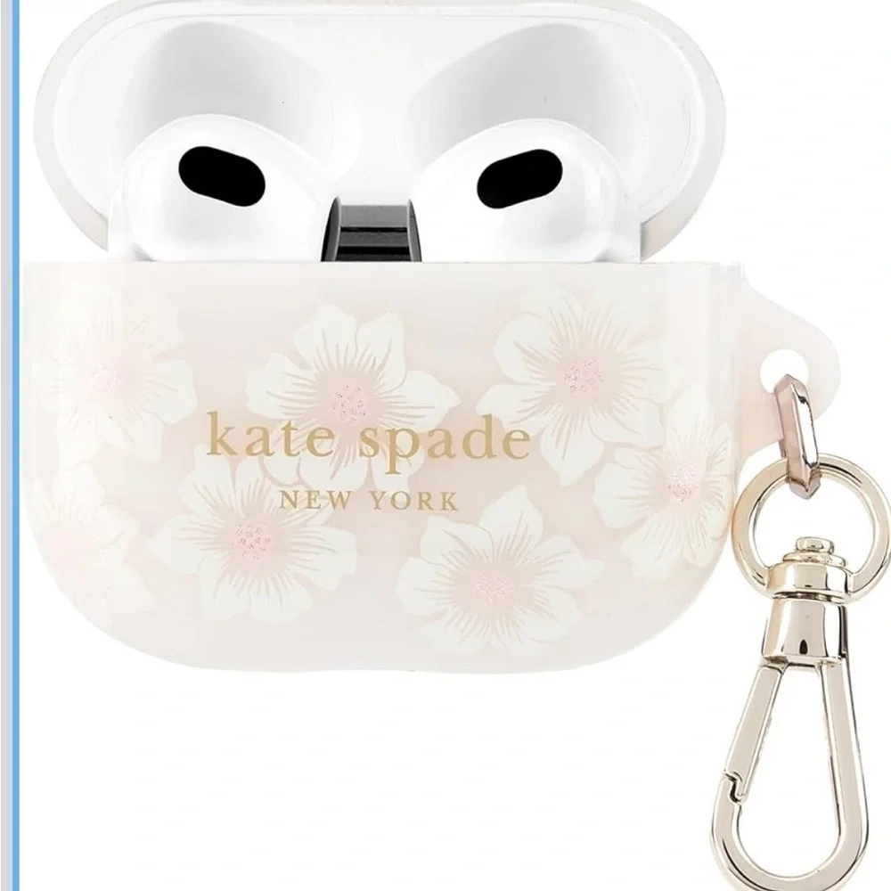 kate spade black and white AirPods 3rd Gen case graphic